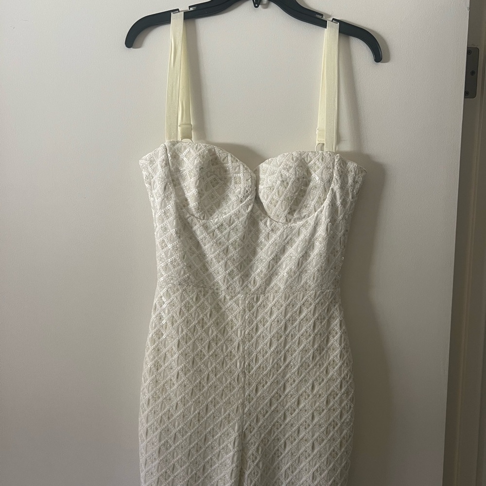 NADINE MERABI Hailey White Jumpsuit